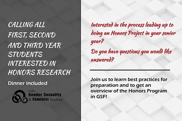 Undergrad Honors Research Info Session